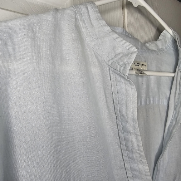 Banana Republic Linen Long Sleeve Shirt Sz xl - Picture 3 of 8